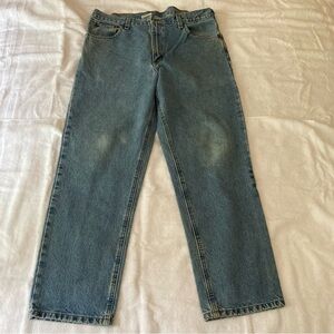 B19 stw carhartt work jeans size 38 38x30 light denim
